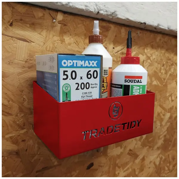 TradeTidy Van & Workshop General Storage Tray - Red 250mm