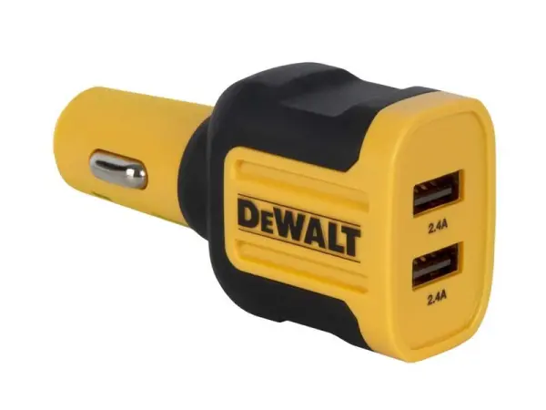 Chargeur USB 2 ports DEWALT 24W - Charge rapide