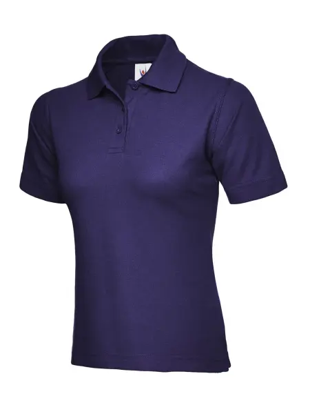 Uneek Women's Classic Polo Shirt - 50% Polyester, 50% Cotton - Purple - XS