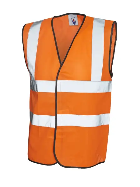 Uneek Clothing - Gilet de sécurité sans manches unisexe en polyester orange, T2