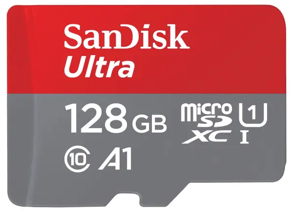 SanDisk Ultra 128GB MicroSDXC Memory Card, Class 10 A1 UHS-I U1