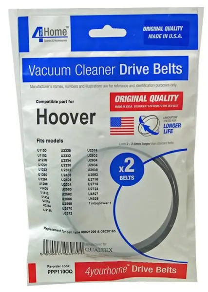 4 YOUR HOME - 適用於Hoover吸塵機嘅替換驅動帶 (2條裝)
