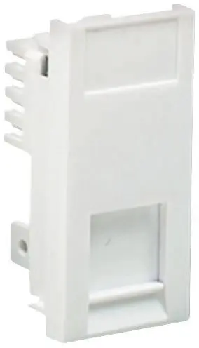 Crabtree Enchufe RJ45 Cat5e, Blanco, Módulo de 1 Euro