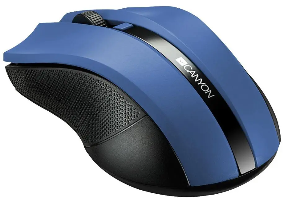 CANYON Wireless Optical Mouse, Blue, 1600DPI, 2.4GHz
