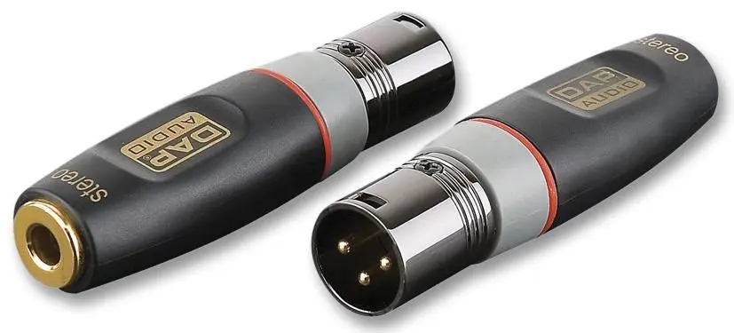 XCALIBER - 3-Pin XLR-Stecker auf 6,35mm (1/4″) Klinkenbuchse Stereo Adapter