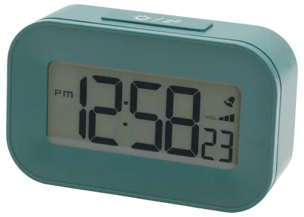 Acctim Kyle Digital LCD Alarm Clock Lagoon Green