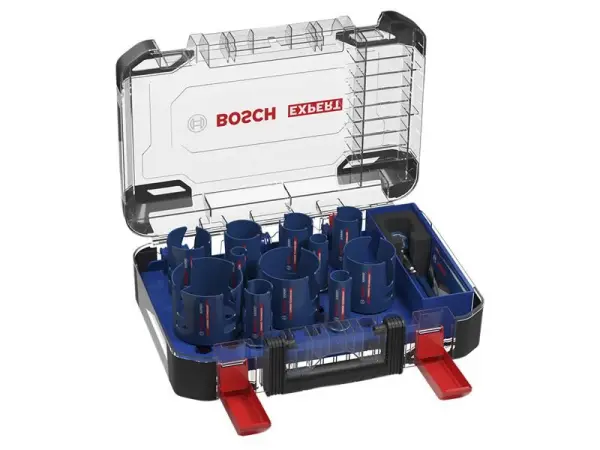 Bosch EXPERT Multi Material Hole Saw Set, 15 Piece