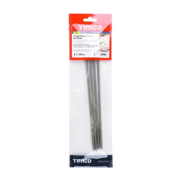 Timco 육각 머리 목재 스크류 6.7×250mm