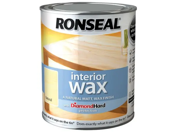 Ronseal וקס עץ פנים, גוון טבעי, 750 מ”ל