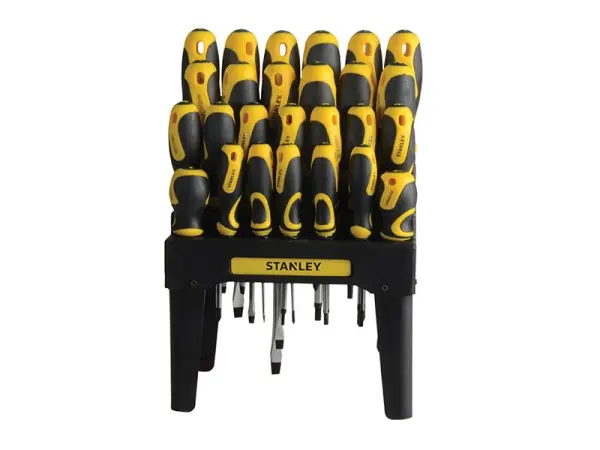 STANLEY Set de Tournevis 26 Pièces avec Support de Rangement