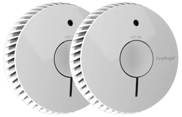 FireAngel Optical Smoke Alarm, 5 Year Battery, Twin Pack