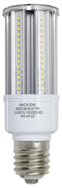 BRIGHT SOURCE 30W E40 LED Corn Bulb, Daylight White, 3900lm