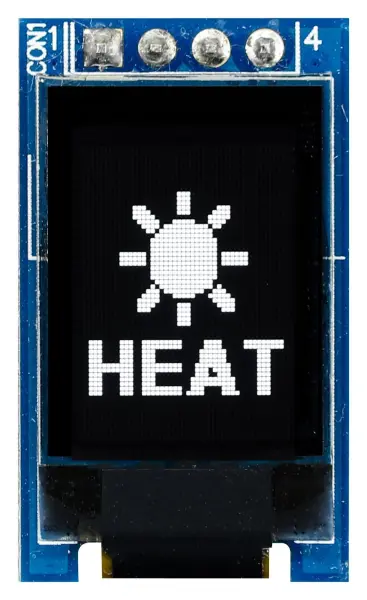 MIDAS DISPLAYS OLED Graphic Display Module, I2C, Passive Matrix - 48x64 3V