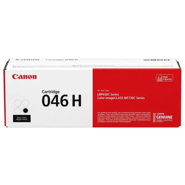 Canon 046H High Yield Black Toner Cartridge, 6300 Pages