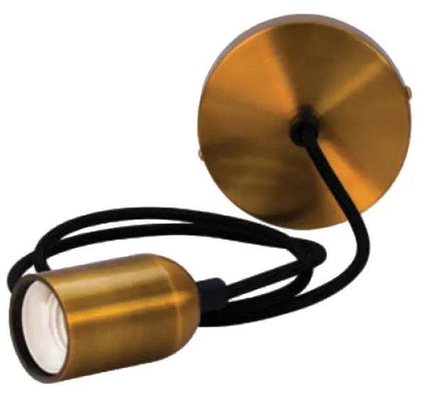 TIME LED מארז תאורת תלייה עתיקה, זהב עתיק, E27