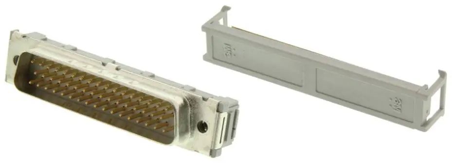 3M 50핀 IDC D-Sub 플러그, 강철, 골드 도금