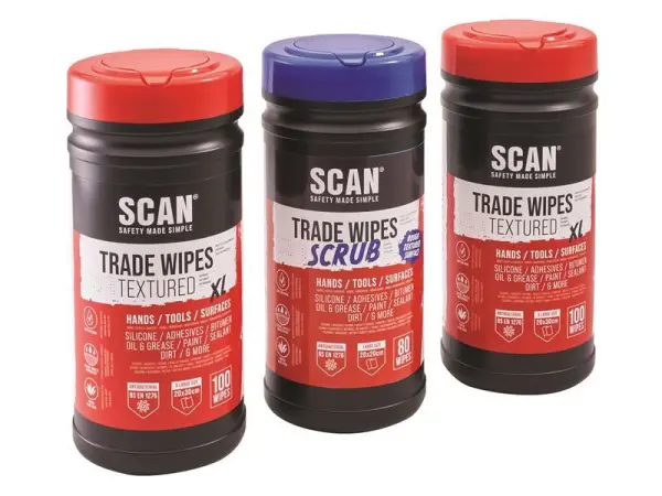 Scan - Pack Triple Lingettes Nettoyantes Trade & Scrub