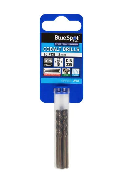 Blue Spot Tools 10件套钴钻头套装 (2毫米)