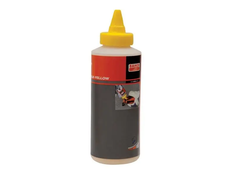 Bahco Yellow Marking Chalk Pour Bottle, 227g