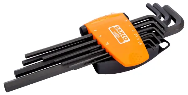 Bahco Metric Long Hex Key Set, 9 Piece