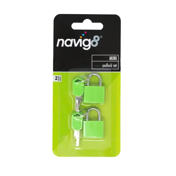 Navig8 Mini Padlock Set 2pk