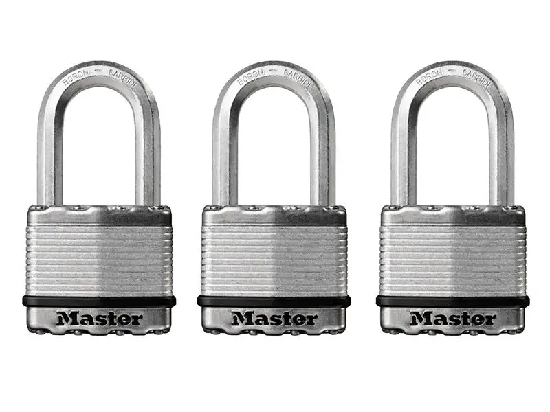 Master Lock Excell™ 3 Πάκκο Ατσάλι 50mm με Βραχίονα 38mm