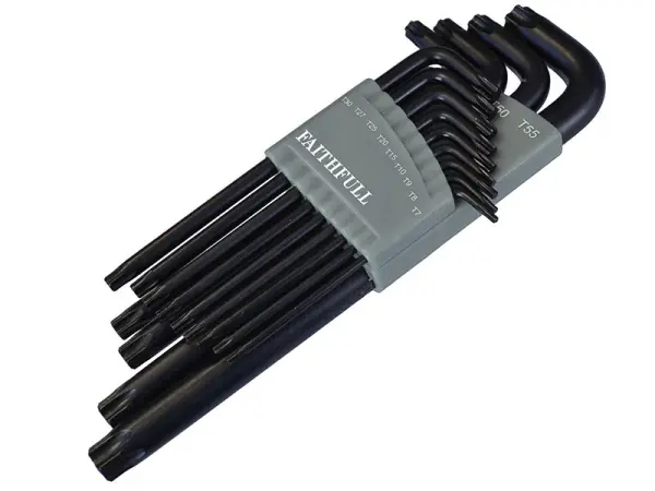 Faithfull Star Long Arm Key Set, 13-Piece (TX7-TX55)