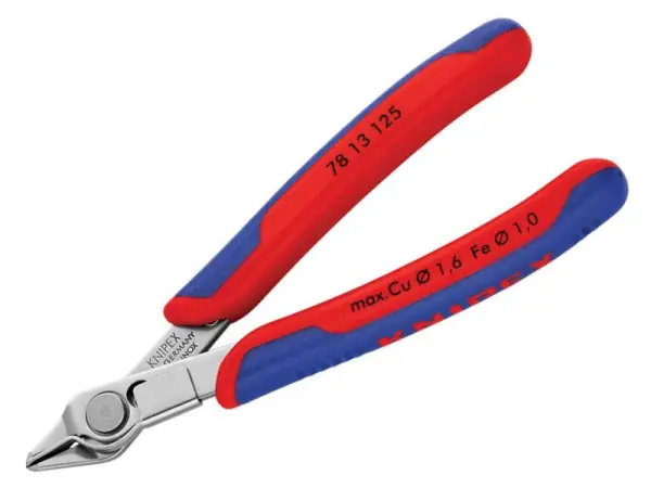 Knipex Electronic Super Knips® mit Auffangbehälter und Mehrkomponentengriff 125