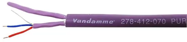 Van Damme Purple Series Digilog Ecoflex 2 Párový LSZV Audiokabel, po metrech