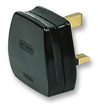 PRO ELEC - Palam Elektrik UK 13A dengan Fius, Hitam (Kotak 20)