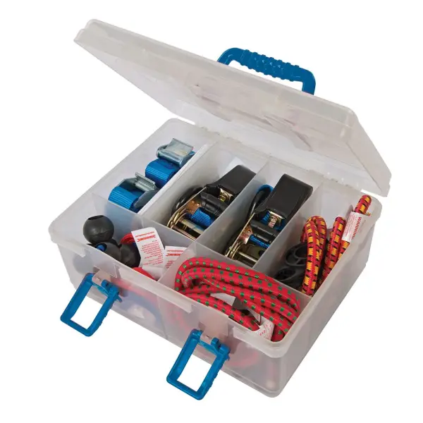 Silverline Juego de Correas de Sujeción y Elásticos, 16 Piezas