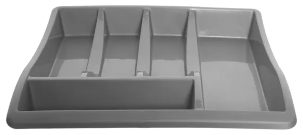 Whitefurze Large Cutlery Tray Drawer Organiser, Silver