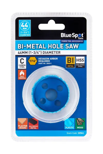 Blue Spot Tools 44毫米双金属孔锯 专业级开孔器
