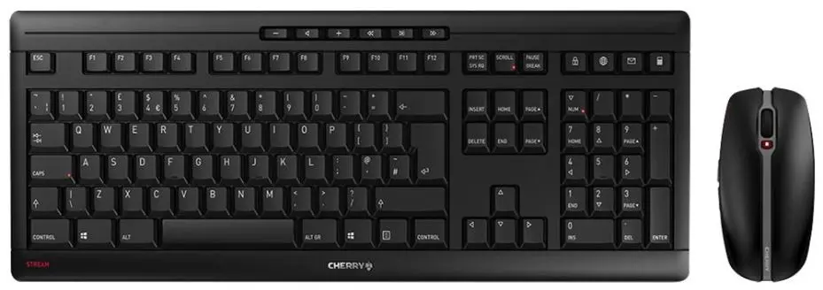 CHERRY Stream ワイヤレスキーボード＆マウスセット ブラック