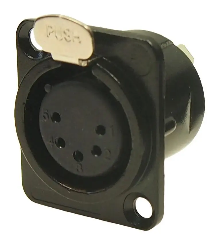 CLIFF Panel de Conector XLR 5 Pines con Agujeros Avellanados en Metal