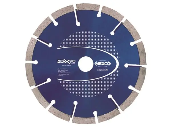 MEXCO X90 Grade Mortar Raking Diamond Blade - 180 x 22mm