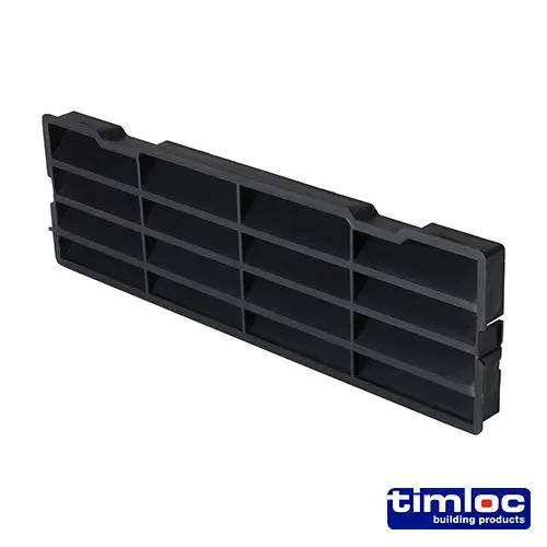Timco Durch-Wand-Hohlraum-Manschetten-Schieber - Schwarz - 1238 (229 x 76 mm - 