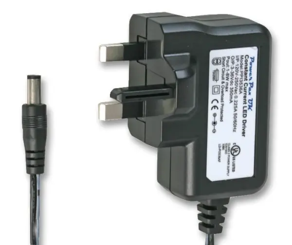 POWERPAX - Pengecas LED Arus Tetap 13A UK Plug, 9W 3-12V 700mA
