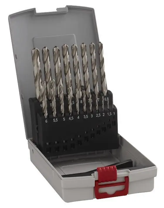 BOSCH Professional Juego de Brocas HSS-G, 1-10mm, 19 Piezas