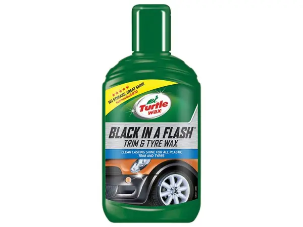 Turtle Wax Black in a Flash - Cire pour Garnitures et Pneus 300ml