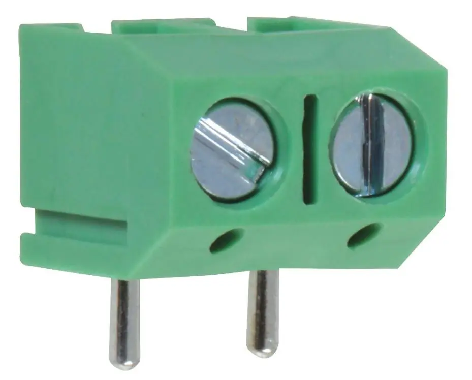 CAMDENBOSS 5mm Low Profile 90° Terminal Block, 2-Pole, 16A