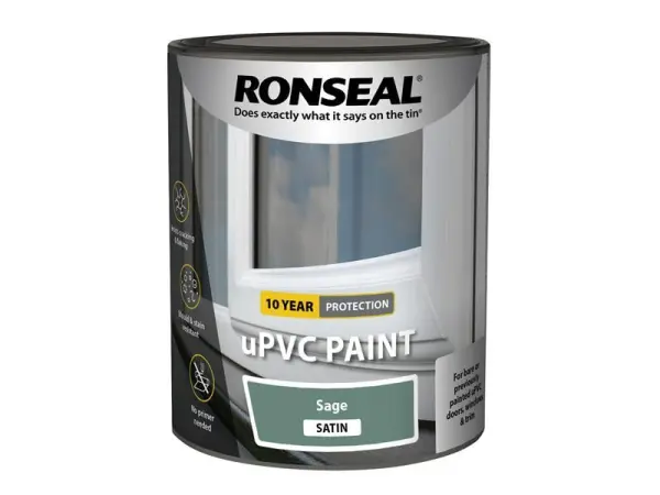 Peinture pour uPVC Ronseal Satin Sauge, 750 ml
