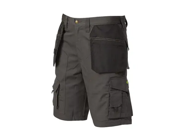 Apache Graue Rip-Stop Holster Shorts mit Cordura-Taschen, Taillenumfang 38 Zoll