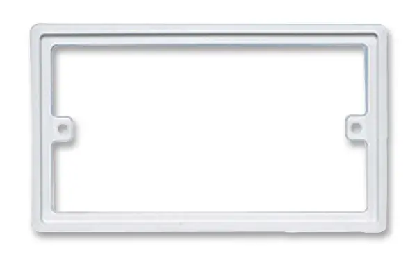 BG 2-Gang Afstandhouder voor Inbouwdoos, 10mm, Wit