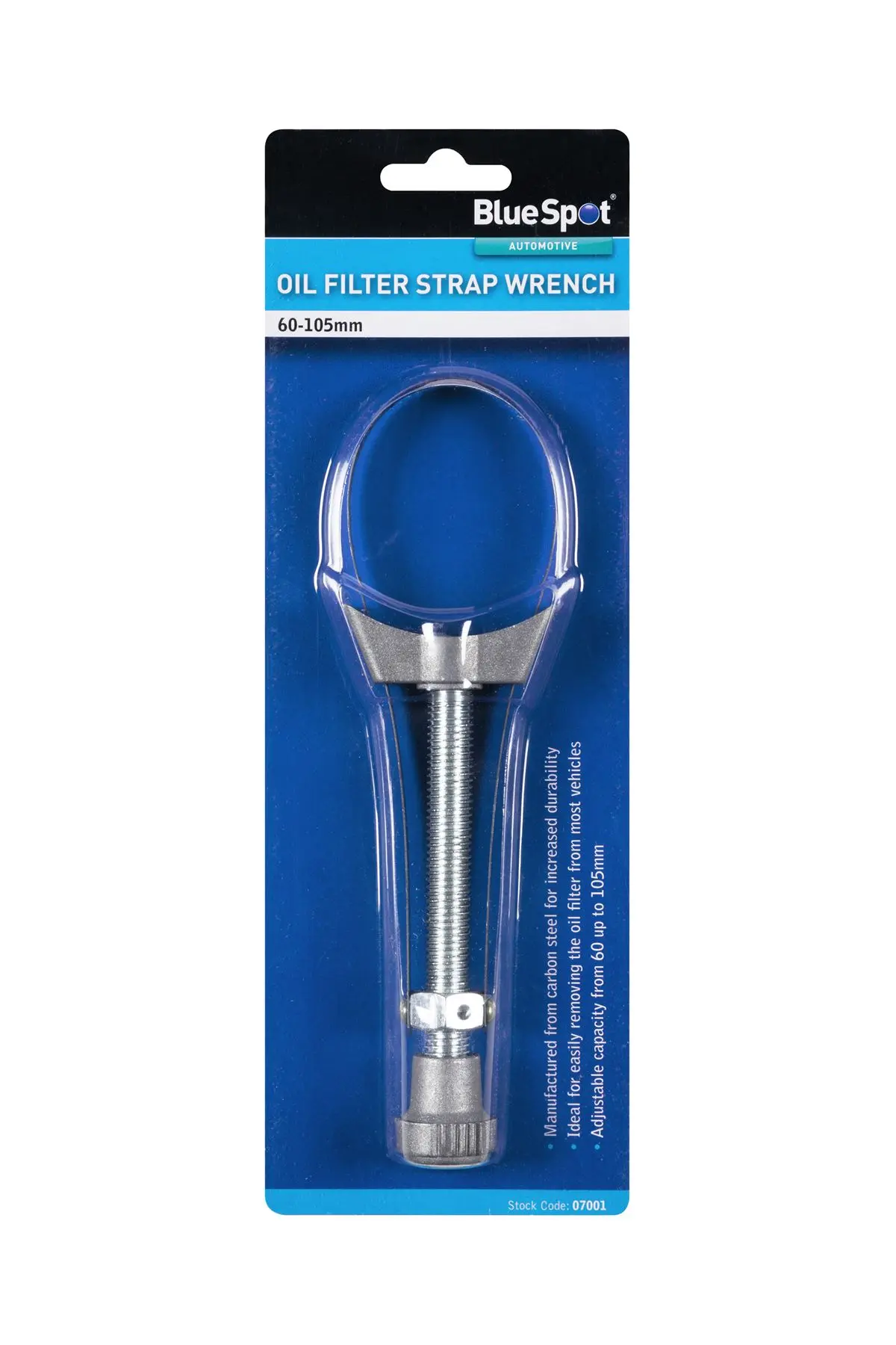 Clé à sangle pour filtre à huile Blue Spot (60-105mm)