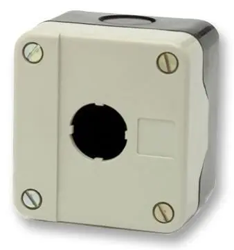 RAAS 싱글홀 메탈 컨트롤 스테이션 인클로저, 105x68x51mm, IP65, 그레이