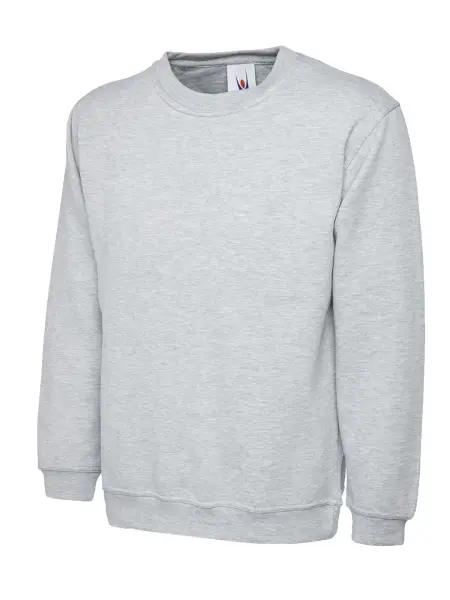 Uneek Clothing - Sweatshirt Unisexe Premium - 50% Polyester/Coton, Gris Chiné, 