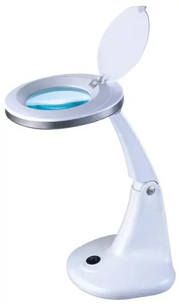 LED Desk Magnifier Lamp with 4 inch Lens, 30 LEDs