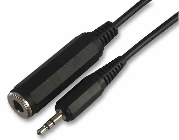 Pro Signal Cable de Audio 6.35mm a 3.5mm Estéreo (0.5m, Negro)