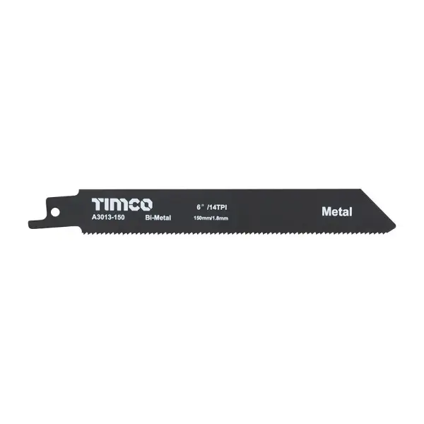 Lames de scie alternative bimétal Timco S922BF pour métal - Paquet de 5